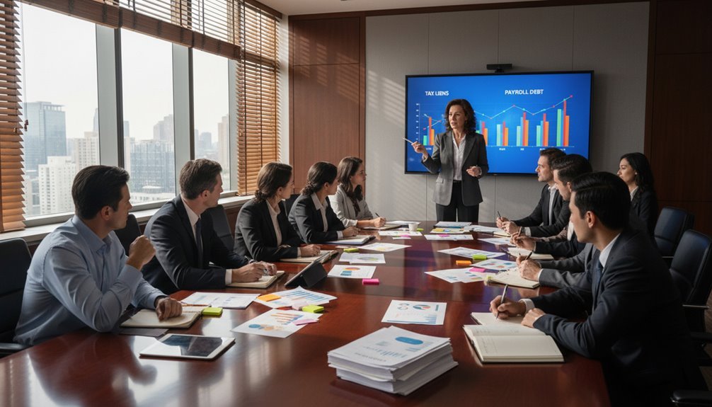 tax liens and payroll debt