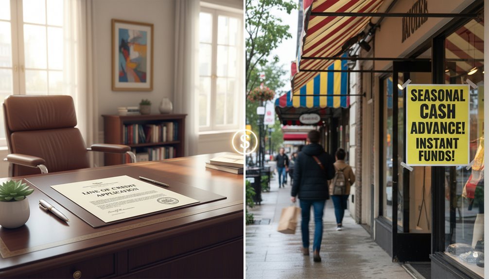 credit options for seasonal dips